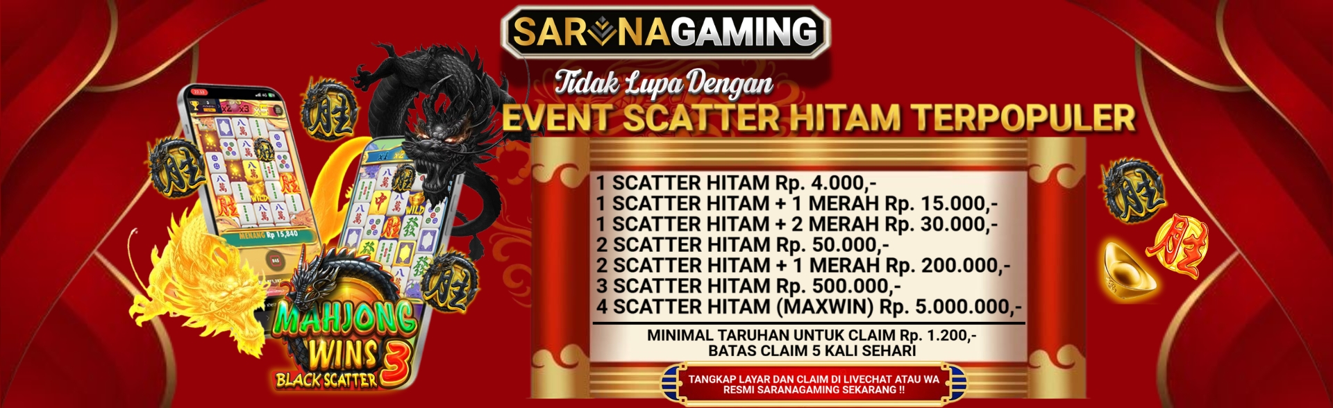 scatter hitam